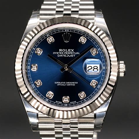 41mm rolex diamond bezel for sale|Rolex datejust 41 with diamonds.